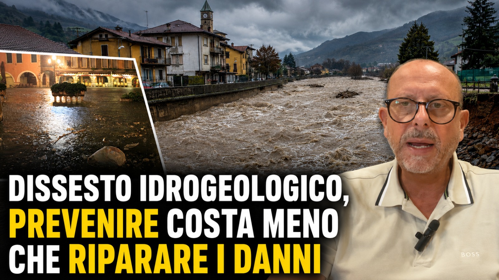 DISSESTO IDROGEOLOGICO, PREVENIRE COSTA MENO CHE RIPARARE I DANNI 