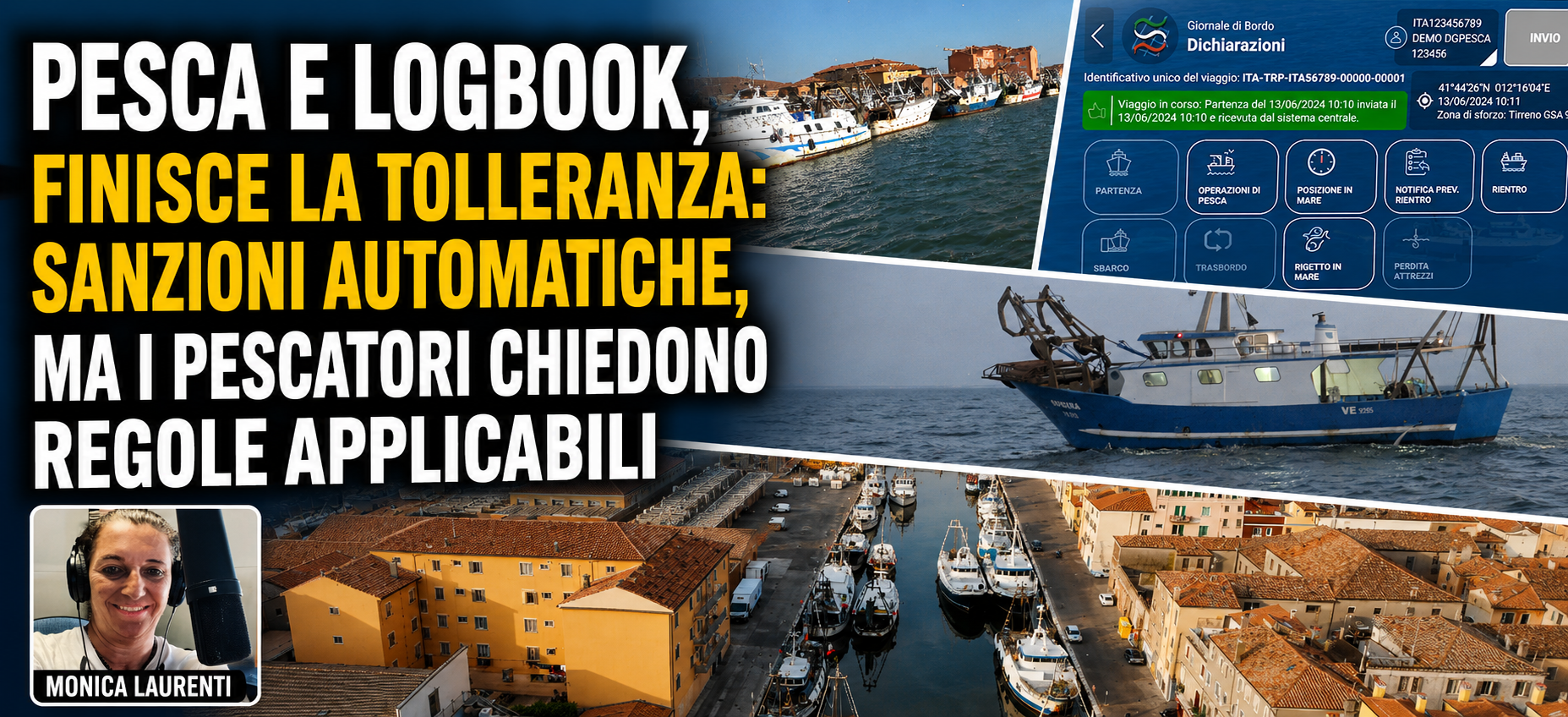 PESCA E LOGBOOK, FINISCE LA TOLLERANZA: SANZIONI AUTOMATICHE, MA I PESCATORI CHIEDONO REGOLE APPLICABILI