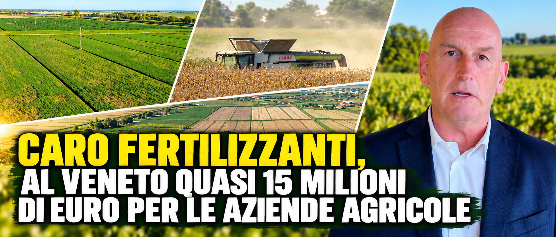 CARO FERTILIZZANTI, AL VENETO QUASI 15 MILIONI DI EURO PER LE AZIENDE AGRICOLE