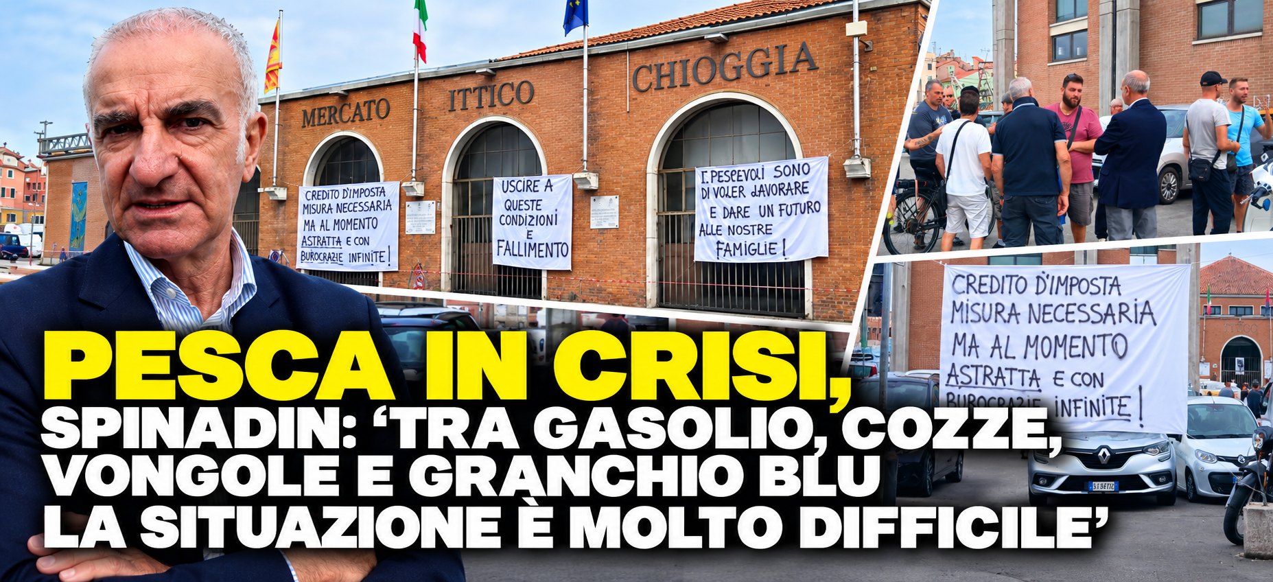 PESCA IN CRISI, SPINADIN: “TRA GASOLIO, COZZE, VONGOLE E GRANCHIO BLU LA SITUAZIONE È MOLTO DIFFICILE”