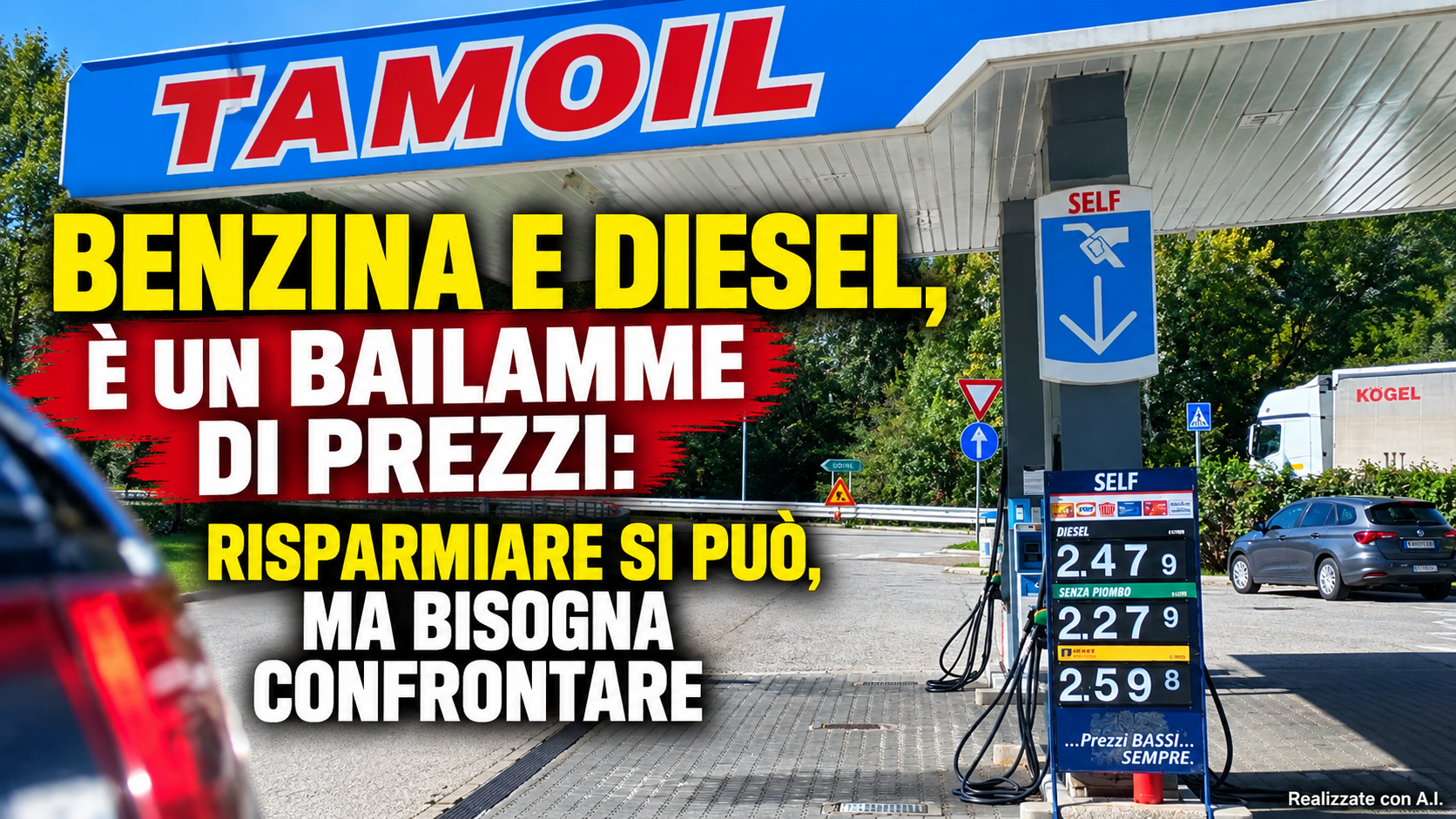 BENZINA E DIESEL, È UN BAILAMME DI PREZZI: RISPARMIARE SI PUÒ, MA BISOGNA CONFRONTARE