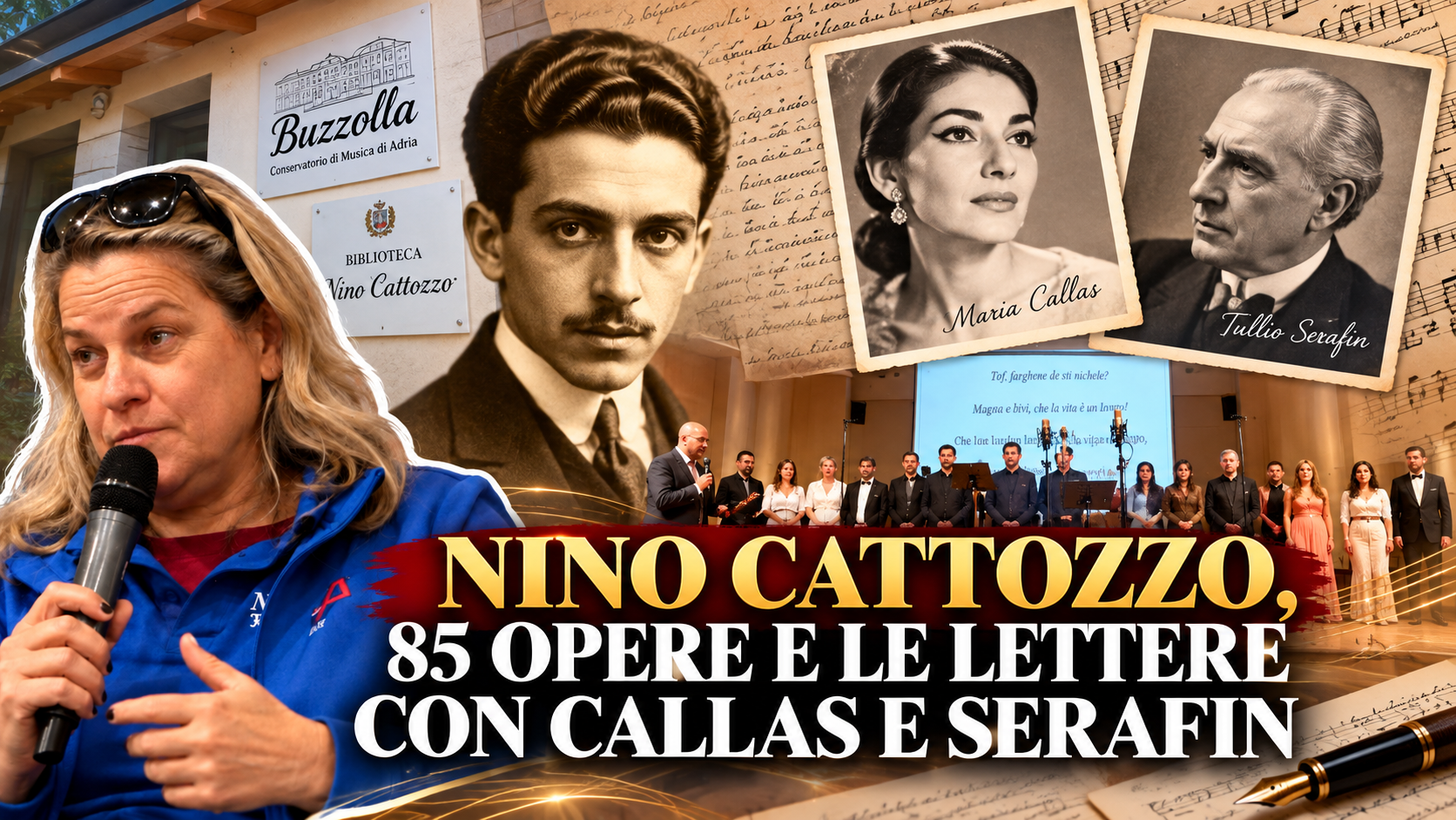 NINO CATTOZZO, 85 OPERE E LE LETTERE CON CALLAS E SERAFIN