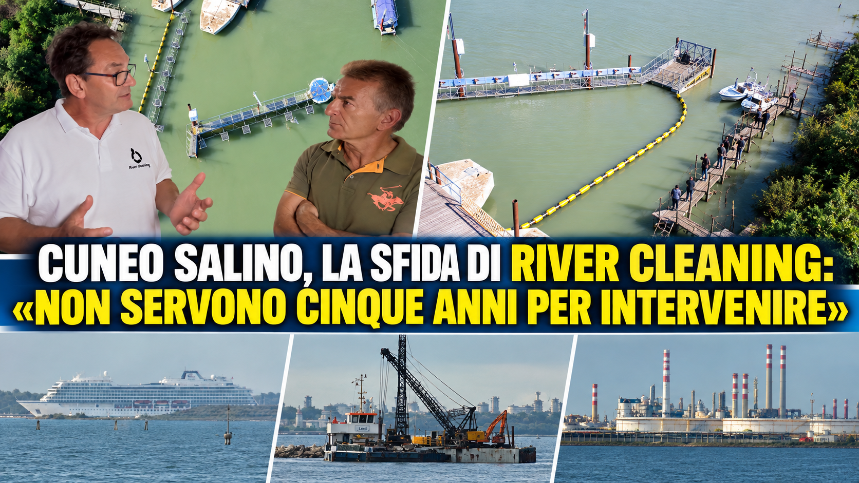 CUNEO SALINO, LA SFIDA DI RIVER CLEANING: «NON SERVONO CINQUE ANNI PER INTERVENIRE»