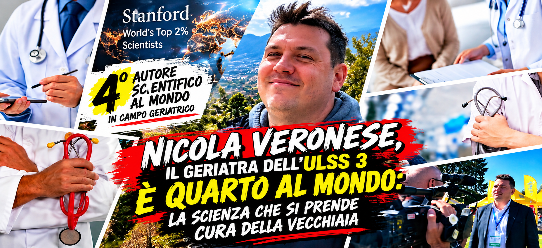 NICOLA VERONESE, IL GERIATRA DELL’ULSS 3 È QUARTO AL MONDO: LA SCIENZA CHE SI PRENDE CURA DELLA VECCHIAIA