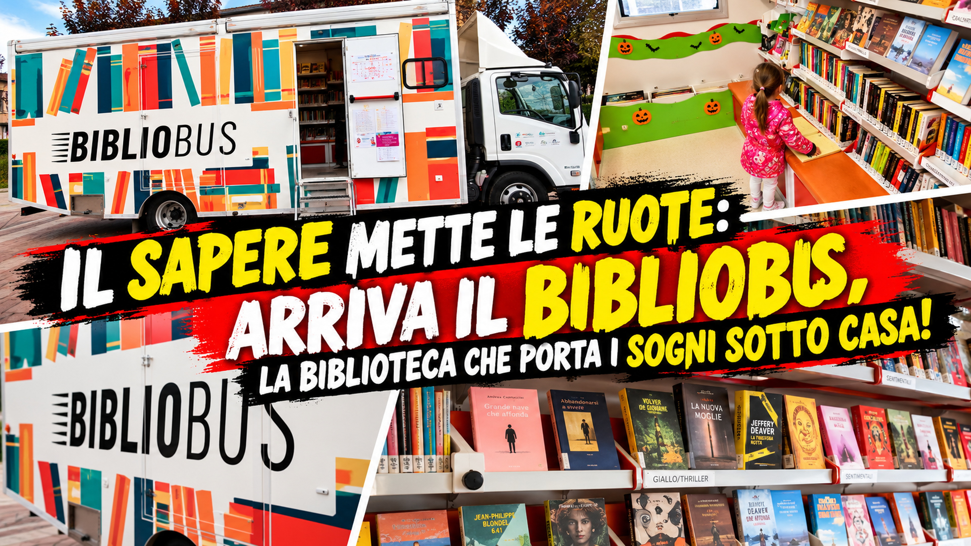 IL SAPERE METTE LE RUOTE: ARRIVA IL BIBLIOBUS, LA BIBLIOTECA CHE PORTA I SOGNI SOTTO CASA!