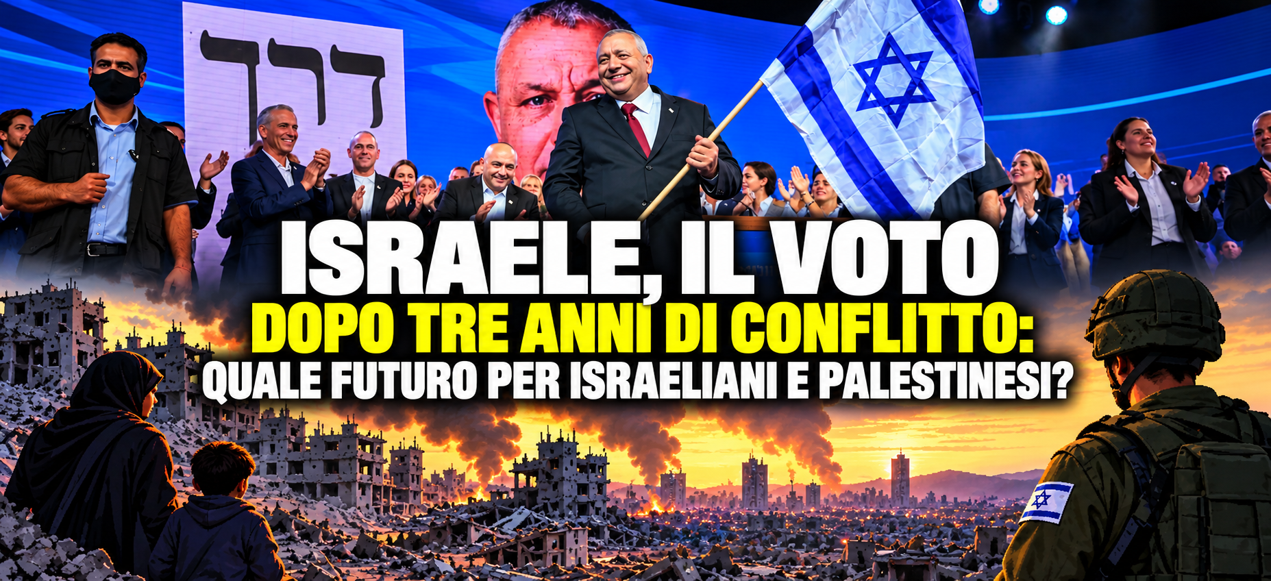 ISRAELE, IL VOTO DOPO TRE ANNI DI CONFLITTO: QUALE FUTURO PER ISRAELIANI E PALESTINESI?