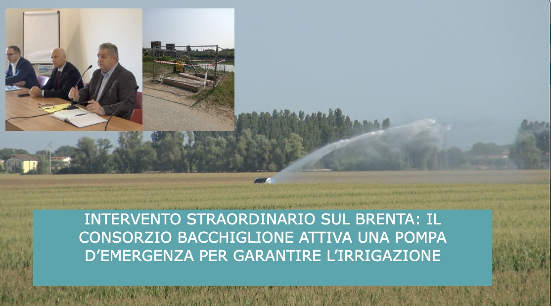 INTERVENTO STRAORDINARIO SUL BRENTA: IL CONSORZIO BACCHIGLIONE ATTIVA UNA POMPA D’EMERGENZA PER GARANTIRE L’IRRIGAZIONE