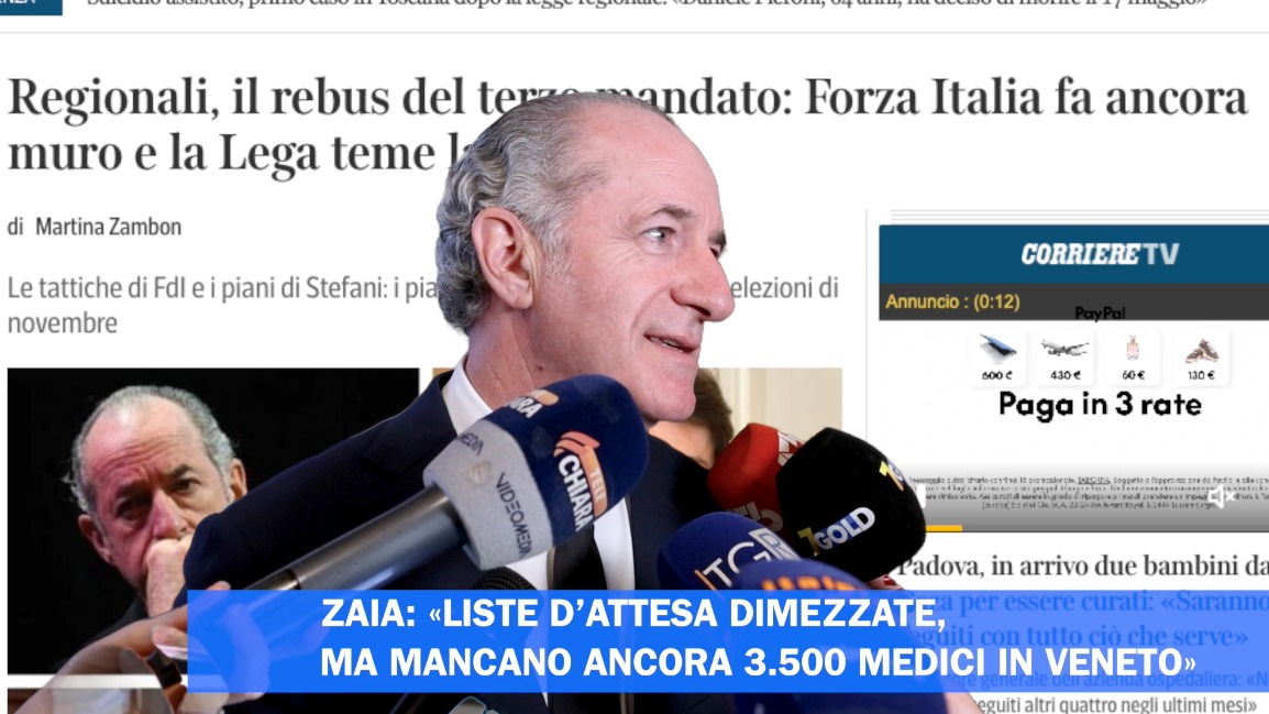 ZAIA: «LISTE D’ATTESA DIMEZZATE, MA MANCANO ANCORA 3.500 MEDICI IN VENETO»