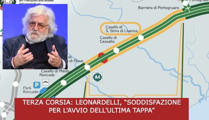 TERZA CORSIA: LEONARDELLI, “SODDISFAZIONE PER L’AVVIO DELL’ULTIMA TAPPA”