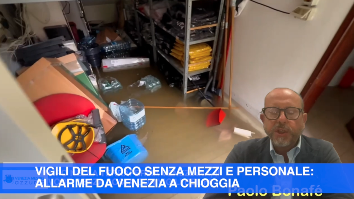 VIGILI DEL FUOCO SENZA MEZZI E PERSONALE: ALLARME DA VENEZIA A CHIOGGIA