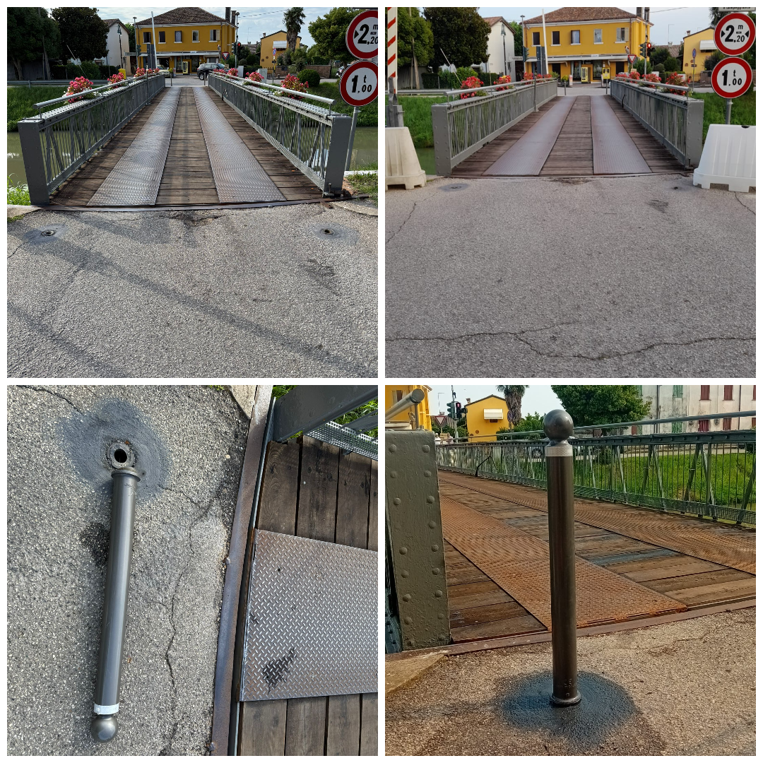 MIRA – VANDALI SULLA PASSERELLA DI VALMARANA, RISCHIO CHIUSURA AL TRAFFICO VEICOLARE