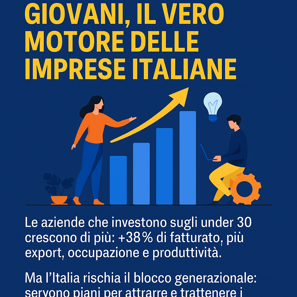 GIOVANI, IL VERO MOTORE DELLE IMPRESE ITALIANE