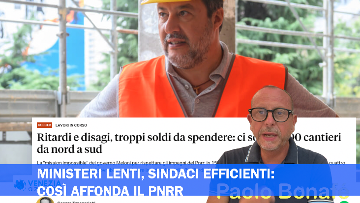 MINISTERI LENTI, SINDACI EFFICIENTI: COSÌ AFFONDA IL PNRR