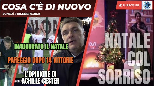 COSA C'E' DI NUOVO, LE NOTIZIE DI OGGI, LUNEDI' 4 DICEMBRE 2023