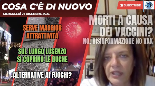 COSA C'E’ DI NUOVO, LE NOTIZIE DI OGGI, MERCOLEDI’ 27 DICEMBRE 2023