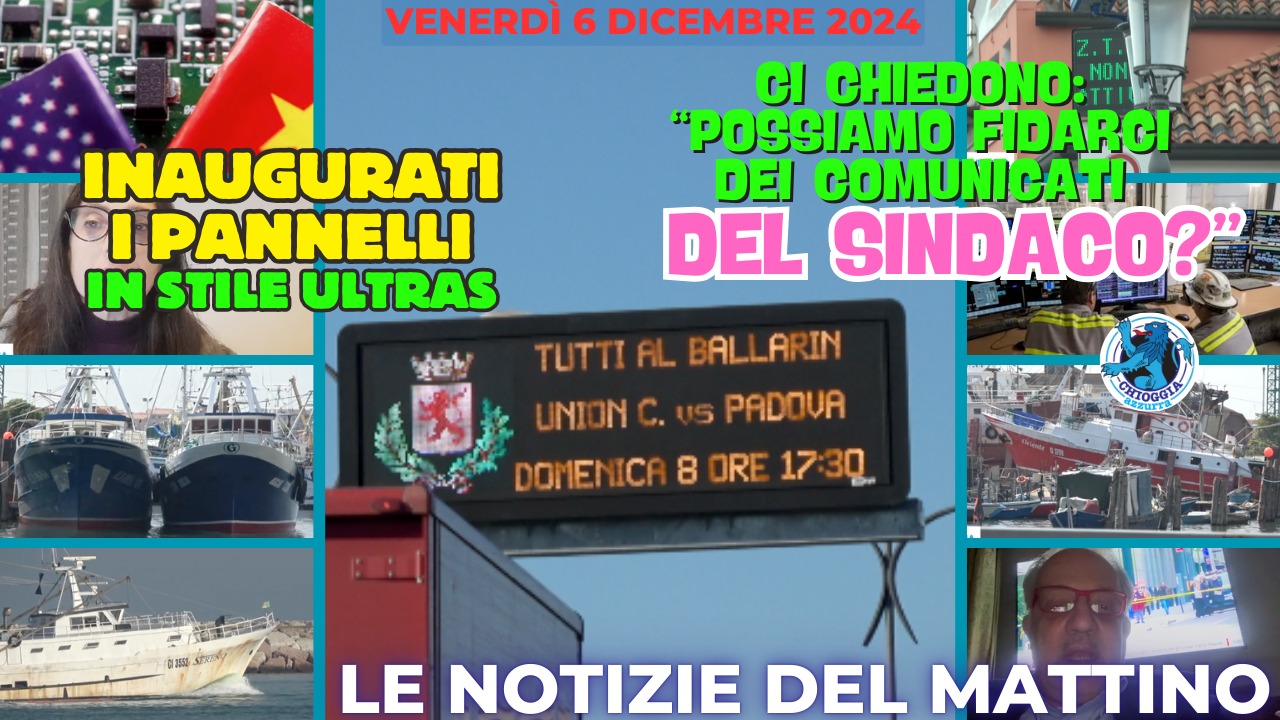 COSA C'E' DI NUOVO, Le notizie di oggi, venerdi 6 dicembre 2024