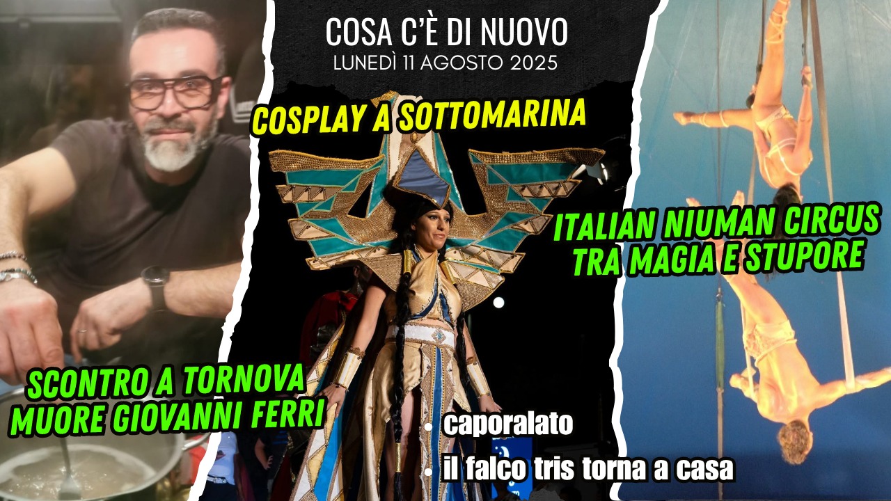 COSA C'E' DI NUOVO - IL NOTIZIARIO DI CHIOGGIAAZZURRA di oggi, lunedì 11 agosto 2025
