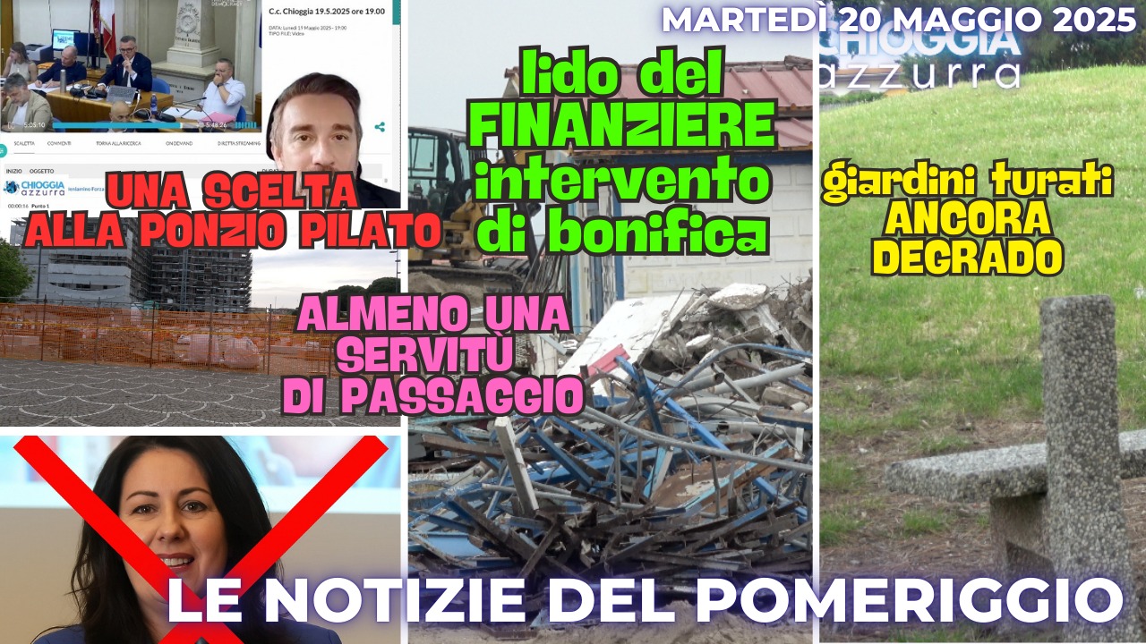 TG AZZURRA, LE NOTIZIE DI OGGI MARTEDI' 20 MAGGIO 2025 